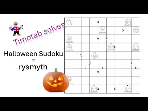Видео: Серьёзная головоломка на Хэллоуин! | Судоку на Хэллоуин от rysmyth.