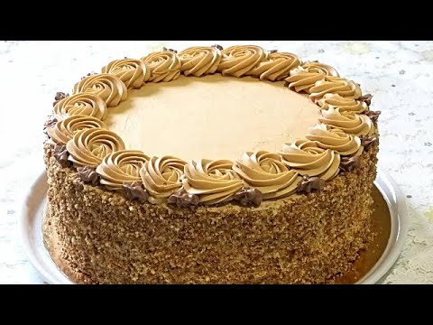 Видео: Бисквитный торт " ТАВРИЧЕСКИЙ" с безе и кремом " ТАВРИДА". /Cake with meringue.