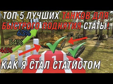 Видео: ТОП 5 ЛУЧШИХ танка для СТАТИСТИКИ WORLD OF TANKS BLITZ / Как стать СТАТИСТОМ в вот блиц