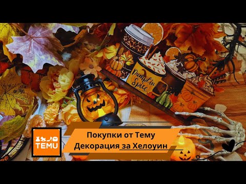 Видео: Нови придобивки от Тему - декорация за Хелоуин и есента - Halloween decorations - Temu haul