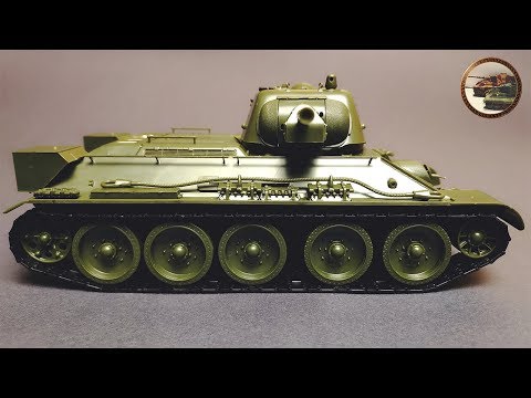 Видео: Последняя серия Сборки для НОВИЧКОВ ТАНКА Т-34 в 1/35 Звезда