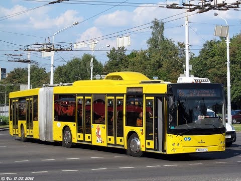 Видео: Автобус Минска МАЗ-215 , гос.№ АН 8991-7 (21.06.2017)