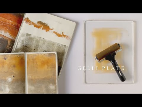 Видео: Экспериментальная печать на гелевых пластинах в моем альбоме для рисования