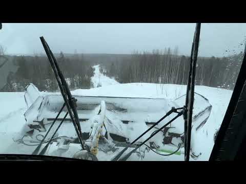 Видео: Ратрак на строительстве зимника.. Сбились с маршрута 😄