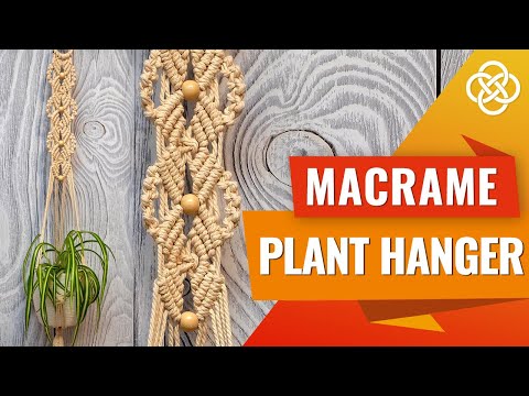 Видео: Макраме кашпо с бусинами | DIY  | Урок макраме