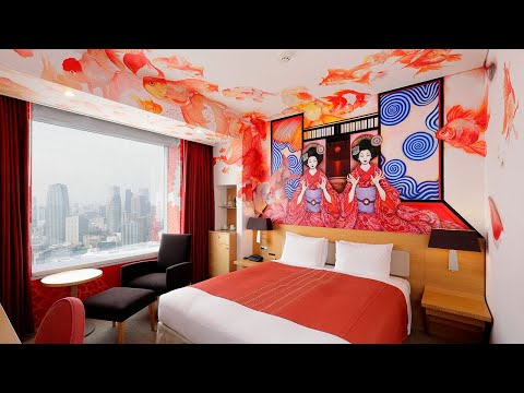 Видео: Спите внутри картины в отеле Музея японского искусства | Парк Отель Токио