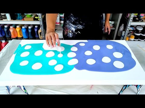 Видео: Это будет работать? Жемчужные цвета на разных цветовых основах — техника рисования акрилом