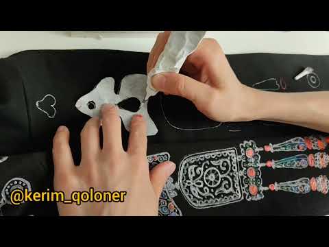 Видео: Киімге Сурет саламыз. өте оңай әдіс