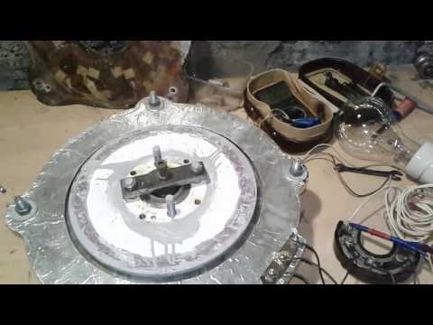 Видео: Сравнение двух статоров аксиального генератора