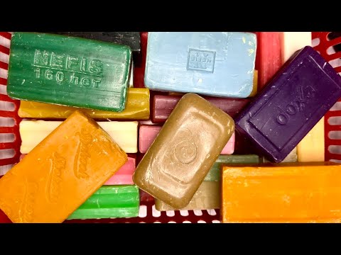 Видео: ASMR 🔪cutting 🧼 soap🧡💚🤍🩷🩵💜🤎Резка мыла💯
