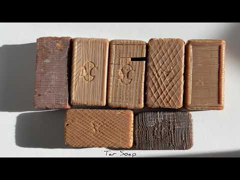 Видео: Tar soap 🤎 дегтярное мыло  Dry tar cubes 🟫 резка дегтярного мыла 🟫 дёгтярные кубики