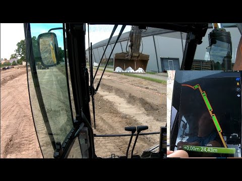 Видео: Первая работа с 3D GPS на этой стройке.