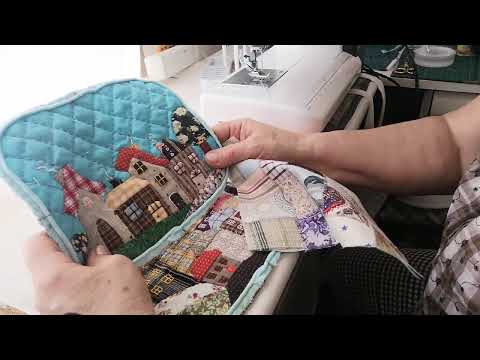 Видео: Ты влюбишься в эту косметичку! Апликация +лоскутное шитье