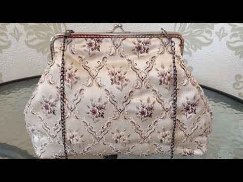 Видео: Сумка, косметичка с фермуаром. Как сшить