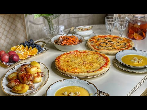 Видео: ОБЕД-УЖИН НА 2 дня 😍 ВКУСНЫЙ СЫРНЫЙ СУП-ПЮРЕ , НОВЕНЬКИЙ РЕЦЕПТ САЛАТА 😍 ДВА ВИДА ПИЦЦЫ 🍕