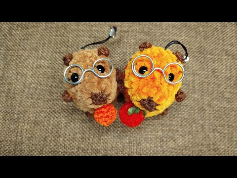 Видео: ❤️КАПИБАРА БРЕЛОК 🧶МК по вязанию крючком