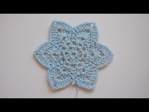 Видео: Шестиугольный мотив крючком❄ Мотив снежинка❄ Crochet motif Простое вязание для начинающих Урок 290