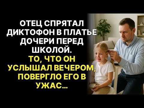 Видео: Отец спрятал диктофон в платье дочери перед школой  То, что он услышал вечером, повергло его в у