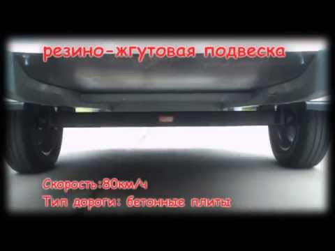 Видео: Дорожные испытания (резино-жгутовая и рессорная подвеска)