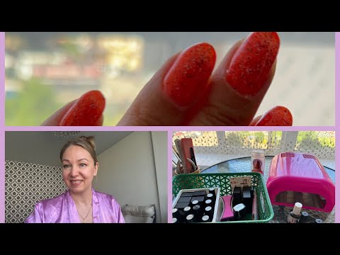 Видео: Новый маникюр 💅🏻 гель лак 🧡мои гель лаки 🤪#гельдляногтей #маникюрдома #гельлак #болталка #девочки
