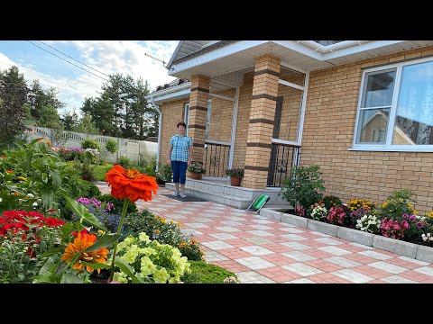 Видео: В гости к соседям🏡обзор участка🧑‍🌾Циния🌺любимый цветок хозяйки🌺