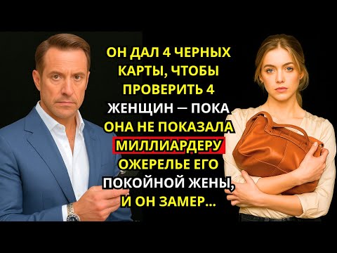 Видео: Он дал 4 черные карты 4 женщинам, а она показала миллиардеру его ожерелье...