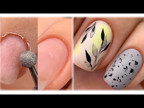 Видео: Наращивание без форм😍Аппаратный маникюр😍Дизайн ногтей акварель