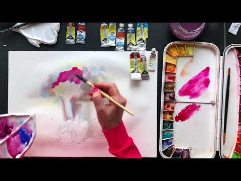 Видео: Пионы и фарфор