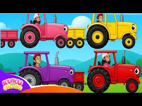 Видео: Песня про Тракторы 🚜🌈 в стиле Baby Shark | Детские Песни – Kuku and Cucudu