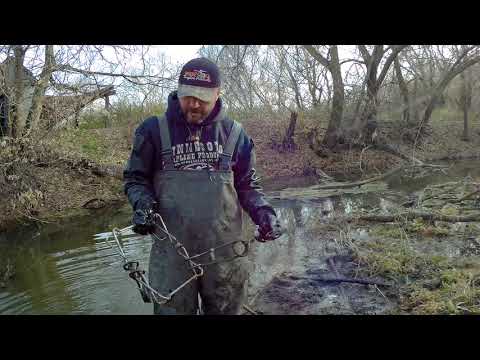 Видео: Постановка капкана на бобра . Beaver Creek & Castor Mount .завершение сезона.(3.11.2018)