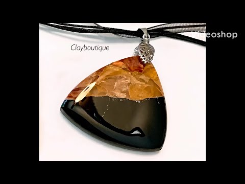 Видео: Техника искусственного симбирцита/Подвески из полимерной глины