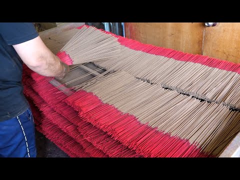 Видео: Процесс изготовления ароматических палочек. Тайваньская фабрика ароматических палочек ручной работы