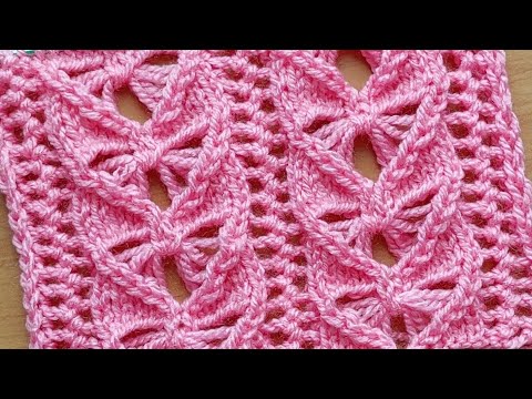 Видео: "Бабочки в сердце " Красивый ажурный узор спицами для женской кофточки.