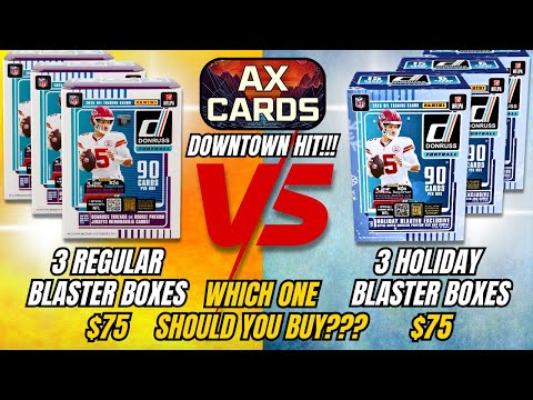 Видео: 2025 DONRUSS FOOTBALL BLASTER BOX против DONRUSS FOOTBALL HOLIDAY BOX. ХИТ В ЦЕНТРЕ ГОРОДА!!! #do...