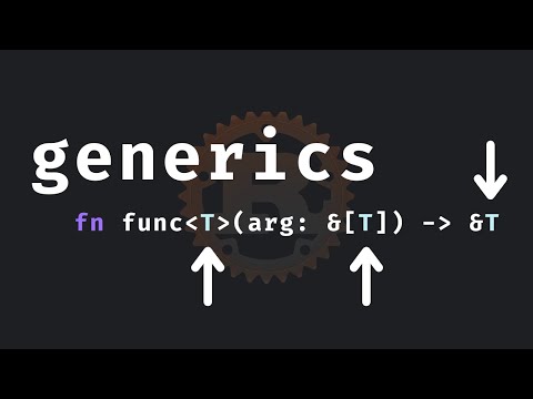 Видео: 61: Обобщенные функции в Rust — это здорово