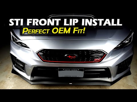 Видео: Установка переднего спойлера Subaru OEM STI 2020