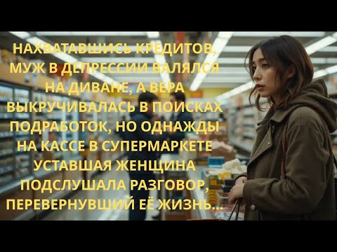 Видео: Пока муж лежал в депрессии от кредитов, жена искала заработок, но разговор на кассе...