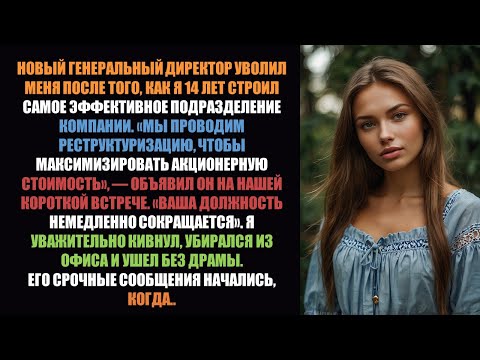 Видео: Новый генеральный директор уволил меня после того, как я на протяжении 14 лет создавал их самое..