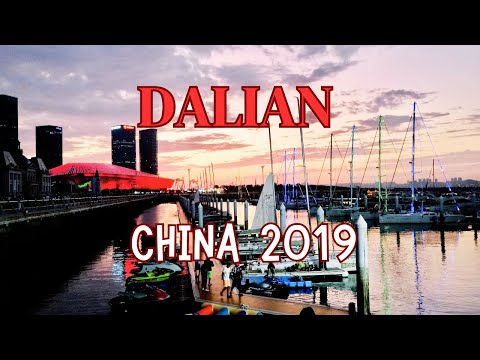 Видео: Далянь вечерний. Фонтаны Шоу I  Влог Китай 2019