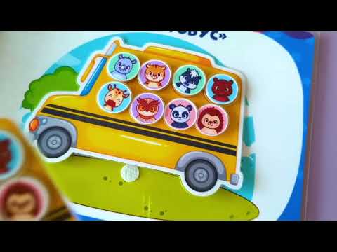Видео: Игра на липучках "Транспорт" для детей / Busy book Transport for kids