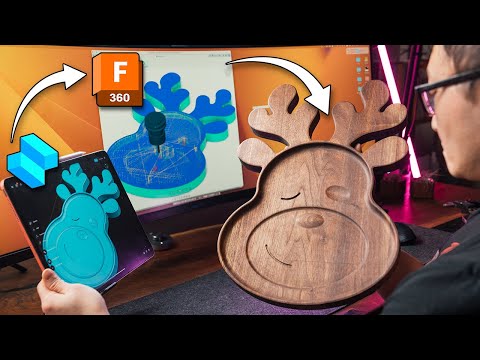 Видео: ПРОЕКТИРОВАНИЕ И ИЗГОТОВЛЕНИЕ в Shapr3D и Fusion 360 | Учебное пособие по CAD CAM для ЧПУ