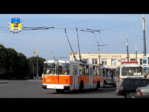 Видео: Черкаський тролейбус- Незручності біля залізничного вокзалу 12.08.2015 / Cherkasy trolleybus