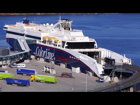 Видео: Road to Norway. Из Вроцлава в Норвегию на автомобиле. Паром Хиртсхальс-Кристиансанн.