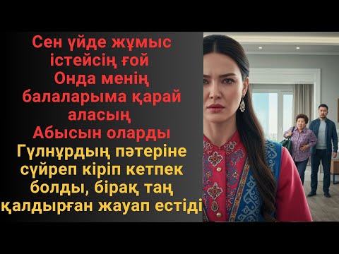 Видео: Сен үйде жұмыс істейсің ғой Онда менің балаларыма қарай аласың Абысын оларды Гүлнұрдың пәтеріне