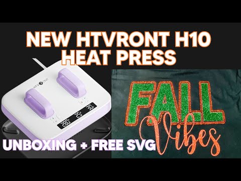 Видео: 🔥 НОВЫЙ ТЕРМОПРЕСС HTVRONT H10 | Распаковка, обзор + инструкция по использованию | БЕСПЛАТНЫЙ SVG...