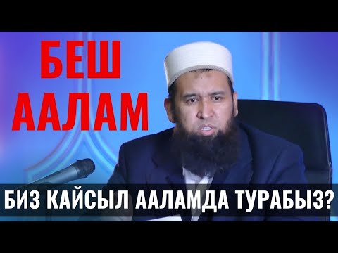 Видео: БЕШ ААЛАМ БИЗ КАЙСЫЛ ААЛАМДА ТУРАБЫЗ? /Максат ажы Токтомушев/14 02 22