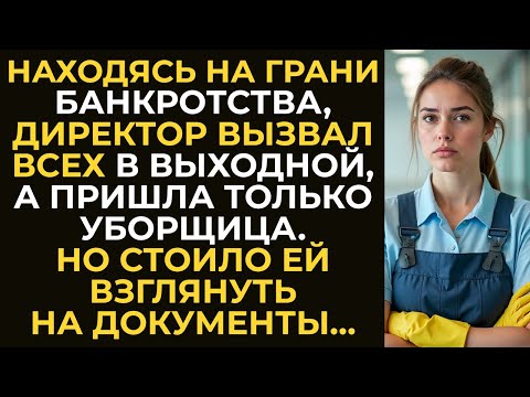 Видео: Находясь на грани банкротства, директор вызвал всех в выходной, а пришла только уборщица. Но стоило…