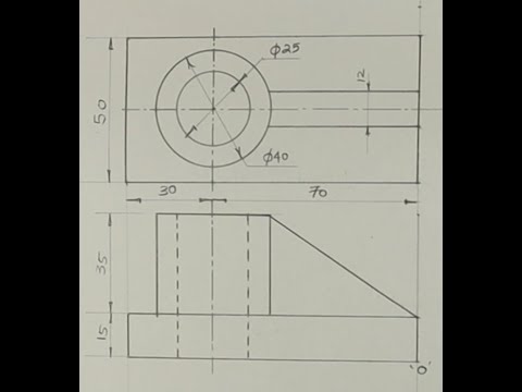 Видео: Изометрическая проекция | Технический чертеж | Инженерный чертеж