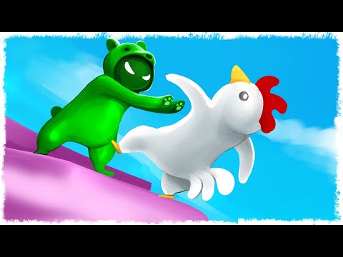 Видео: НЕЕЕТ!!! НЕ ПИНАЙ ЕГО!!! УГАР В GANG BEASTS!!!