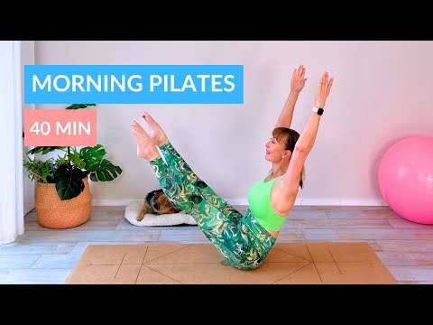Видео: Утренний пилатес | 40-минутная тренировка пилатеса для всего тела среднего уровня